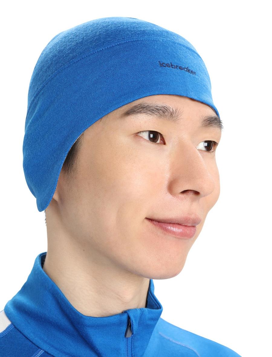 Icebreaker Unisex Merino Quantum Beanie Naisten Hatut Sininen | FI 1470WNBY